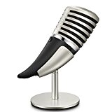 farsler Design Métal Microphone à condensateur, Yanmai Studio d'enregistrement Microphone à condensateur pour diffuser et enregistrement de Podcasts, vidéos Youtube ...