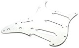 FENDER 005-1505-000 3 Ply White 11 Hole Vintage Mount S/S/S '68 Stratocaster Pickguard (with Truss Rod Notch) (GAUCHER)