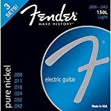 Fender 150L-3PK Light 9-42 Pack 3 jeux de cordes guitare électrique