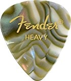 Fender 351 Classic Celluloid Picks 12-Pack (Couleurs assorties) Abalone (Heavy) - Lot de 12 médiators