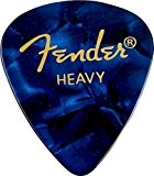 Fender 351 Classic Celluloid Picks 12-Pack (Couleurs assorties) Blue Moto (Heavy)  - Lot de 12 médiators