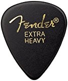 Fender 351 Classic Celluloid Picks -Noir-Extra Heavy - Lot de 144 médiators
