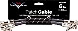 FENDER Cable jack Patch 0,15m Custom Shop Black Tweed 2 pièces