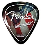 Fender Classic Celluloid Boîte Metal 36 Médiators Make History Pick Tin