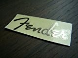 Fender guitar thin metal logo sticker gold for case headstock car brand new