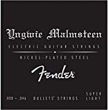Fender Yngwie Malmsteen Jeu de Cordes pour Guitare Noir