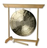 Feng Gong (wind gong) Ø 45 cm with wooden stand, beech