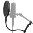 Filtre anti-bruit LyxPro MOP-8 pour microphone, maillage de qualité studio, avec un col-de-cygne en acier flexible 35 cm - se ...