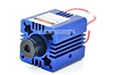 Focusable réglable 405nm 200mW Violet / bleu Module Laser Dot w / Dissipateur