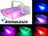 Fog Machine OmniaLaser avec LED RGB, Microphone Contrôle interne - Effet lumineux Glow Party Smoke Colored (OL-F800LED)