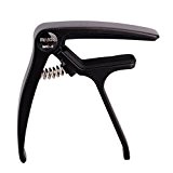 Folk Guitar Capo, Durable Aluminum Alloy Material, Light and Quick to Use for Acoustic and Electric Guitar Aluminum Alloy silicone ...