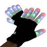 Gants pour garder les gants doigt LED clignotant LED Rave gants 7 couleurs Ourson Gants d'éclairage à LED, Clignotant doigts Emazing ...