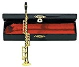 Gewa 980581 Instrument miniature Saxophone soprano avec Etui 15 cm