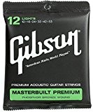 Gibson Gear SAG-MB12 Masterbuilt Premium Cordes en phosphore bronze pour Guitare acoustique Light 12-53 cordes