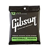 GIBSON MB12 MASTERBUILT Premium Jeu de 012-053 - Light (Jeu de cordes guitare folk F.)