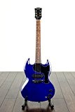 Glasgow par Quincy SG Guitare électrique style Junior Format classique blue gloss