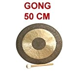 Gong 50 cm - martelé à la main - fabrication artisanale - 2,9 KG + mailloche