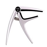 Guitar Capo, Lightweight and Durable Aluminum Alloy Material for Acoustic and Electric Guitar Aluminum Alloy silicone silver, by LC Prime