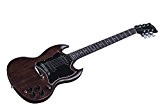 Guitares électriques GIBSON SG SPECIAL FADED 2016 HP WORN BROWN + HOUSSE Double cut
