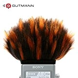 Gutmann bonnette, pare-brise anti vent pour Sony PCM-D100 Digital Recorder - Modèle FIRE spécial