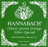 Hannabach 652517 Série 815 Cordes pour Guitare Classique Low Tension Silver Special