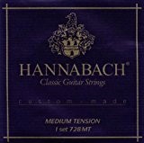 Hannabach 652687 Série 728 Cordes pour Guitare Classique Medium tension Custom Made