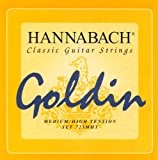 Hannabach 652727 Série 725 Cordes pour Guitare Classique Medium/High Tension Goldin