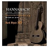 Hannabach Cordes Guitare classique Série 890 Guitare enfant 1/4 Diapason: 49-52cm Mi1 corde unique