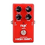 High Gain Distortion Pedal, Guitar Effect, Aluminum Alloy Red Aluminum Alloy red, by LC Prime