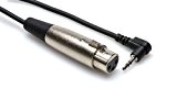 Hosa XVM-101F Câble XLR3F vers TRS RA pour Microphone Noir