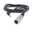 HQRP Cordon Câble mâle 3.5mm TRS à XLR3 pour Mackie ART300A, SRM450, SRM350 Enceinte, M-Audio Ultra, C400, C600, Fast Track, ...