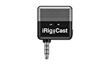 IK Multimedia iRigMicCast Microphone Ultra-Compact pour iPhone/iPod/iPad Noir