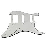 ikn® 3 plis SSH Pickguard pour Guitare électrique FENDER SQUIER FD, 11 Trous en aluminium