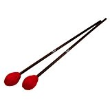 IKN Red Medium Marimba/Vibe Mallet avec manche en érable (1 paire)