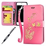 JAWSEU Coque pour iPod Touch 5,iPod Touch 5 Portefeuille Coque en Cuir,iPod Touch 5 Cover Flip Wallet Case Ultra Slim,2017 ...