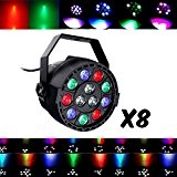 Jeux de lumières DJ Pack LIGHT 8 PAR MINI à LEDs RGBW 12X3W DMX + étrier de fixation