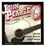 John Pearse 1300L Jeu de 12 cordes pour Guitare Bronze