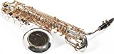 Karl Glaser Saxophone Baryton, plaqué argent laiton rabats, avec étui