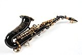 Karl Glaser Saxophone Soprano, courbé, noir/or, avec étui