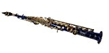 Karl Glaser Saxophone Soprano, droit, bleu/or, avec étui
