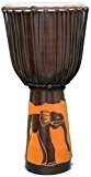 Kascha - 70 cm Professionnel Djembe Tambour Bongo Drum Busch Tambour de l'Afrique de style sculpté à la main en acajou bois éléphant ...