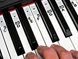 KEYNOTES 'B' Autocollant de Piano et Clavier - Stickers Apprenez Musique Jouer Éducation Clé Note - 52 Étiquettes CDEFGAB System.