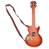 Kingtoys@21 inch Mini Guitare Ukulele Soprano Instrument de Musique pour enfant(marron clair) (marron foncé)