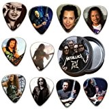 Kirk Hammett Metallica 10 X Guitar Médiators Picks In Tin ( Limited To 200 )
