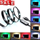 Kit d'éclairage de fond SUPAREE multicolore RVB 90 cm/2,95 pieds USB LED bande lumineuse LED TV avec USB câble 30 ...