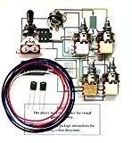 Kit de câblage pour guitare Les Paul Sg 500 K (Push/Pull, Full Size Pots)