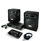 Kit PA ampli HP DJ sono Pack enceintes mixer casque set
