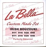 La Bella Cordes Bouzouki irlandais Irlandais en acier uni - Acier inoxydable - - loop-ends