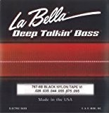 La Bella Fender Bass VI à 6 cordes en nylon Noir ruban Wnd 26-95