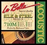 La Bella LaBella 710-M Silk & Steel Medium Acoustic Guitar Strings 12-56 Gauge